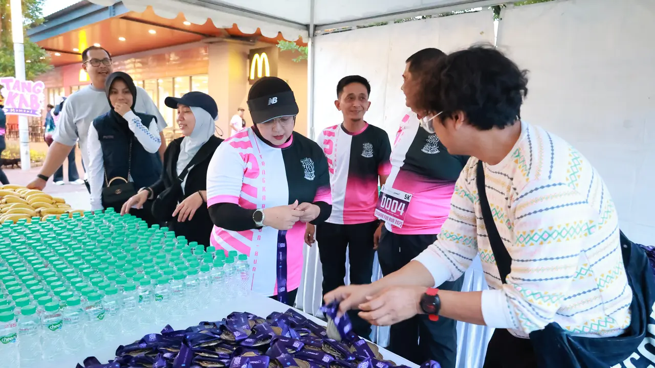 Tangkab Fun Run 2025 menjadi agenda tutup tahun Badan Pendapatan Daerah (Bapenda) Pemerintah Kabupaten Tangerang dalam kampanye edukasi digitalisasi layanan publik (Istimewa)