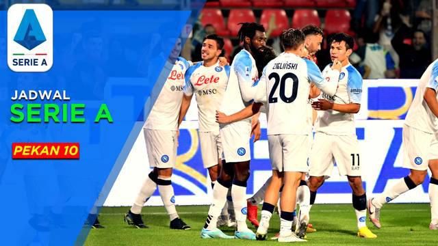 Berita Motiongrafis Jadwal Lengkap Liga Italia Pekan ke-10, Misi Napoli Pertahankan Puncak Klasemen Saat Hadapi Bologna.