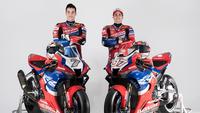 Dua pembalap HRC Iker Lecuona dan Xavi Vierge di World Superbike 2022. (Twitter/Honda Racing Global)
