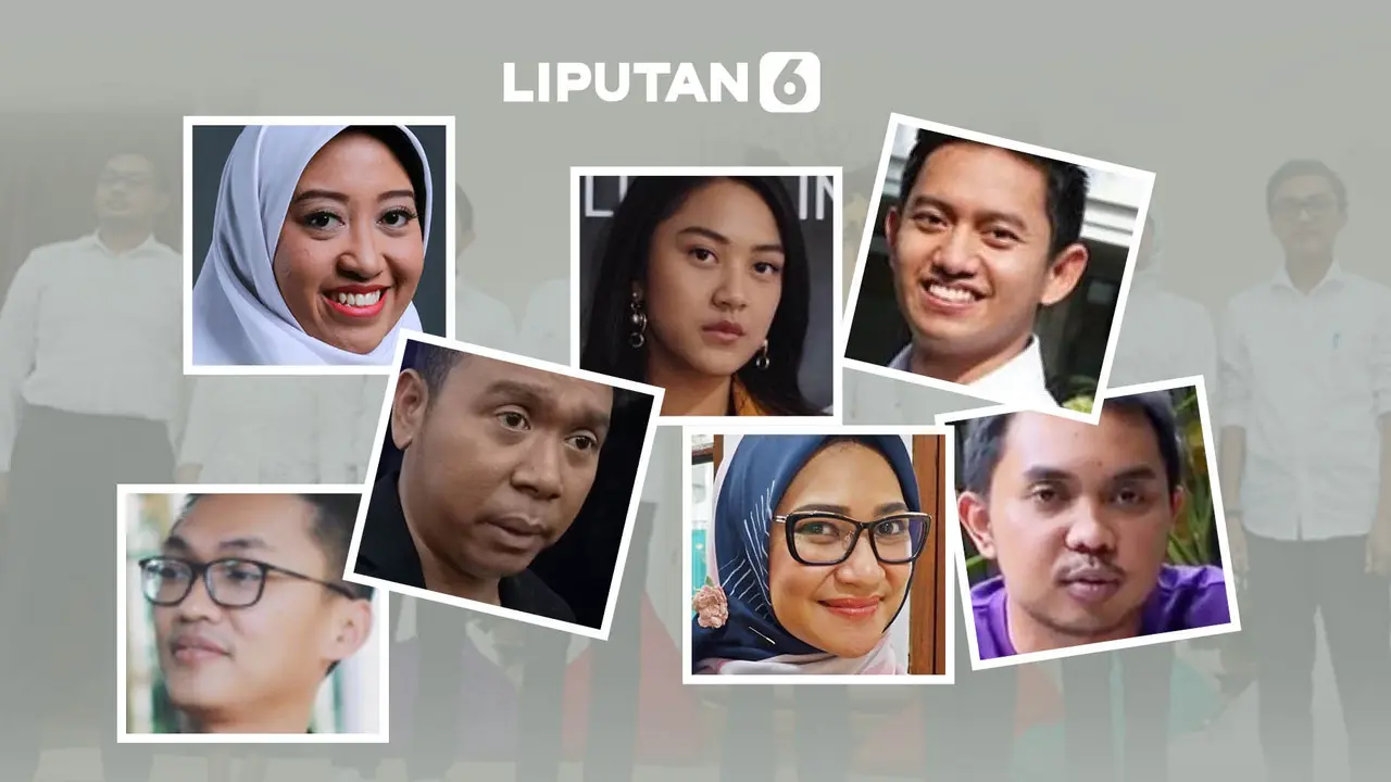 Banner Infografis Tujuh Wajah Milenial Staf Khusus Presiden