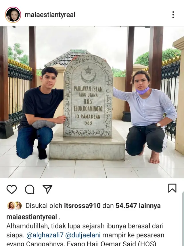 Unggahan Maia Estianty. (Foto: Instagram @maiaestiantyreal)