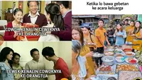 Meme bawa pacar ke rumah (Sumber: Instagram/statuslucu_official)