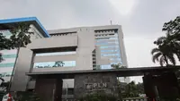 Tampak Gedung PLN. Realisasi penjualan listrik PT PLN (Persero) pada semester satu 2023 tercatat sebesar 137,12 Terawatt hour (TWh). Foto: PLN