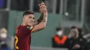 Nicolo Zaniolo menjadi bintang dengan mencetak hat-trick, sementara satu gol sisanya disumbang oleh Tammy Abraham. (AP/Alessandra Tarantino)