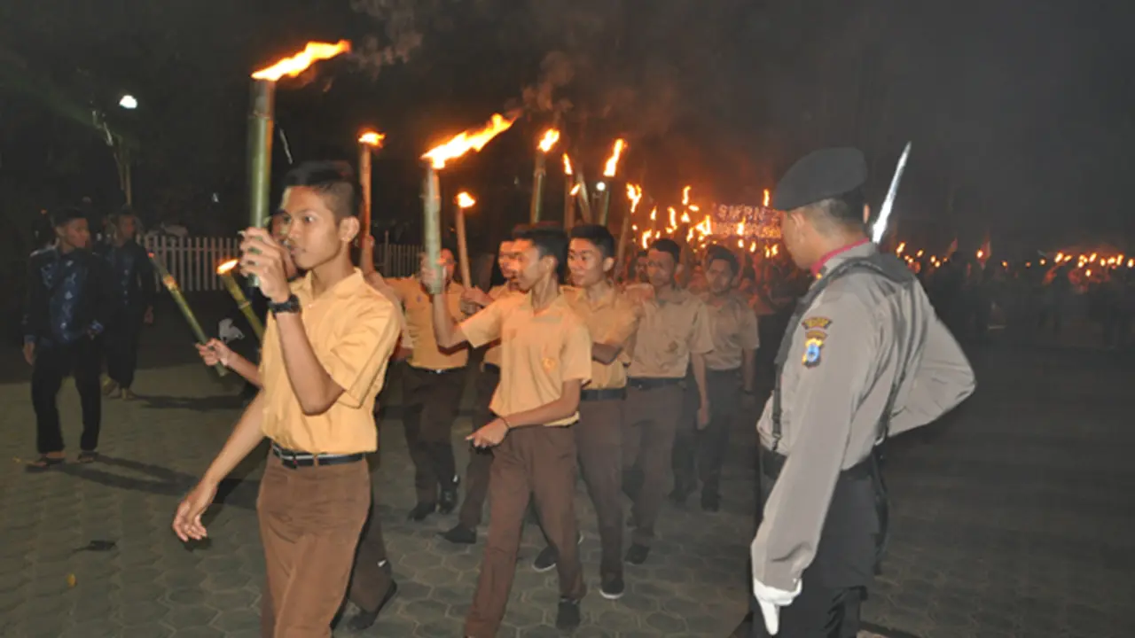 Pawai Taptu pada HUT ke-69 RI di Banjar