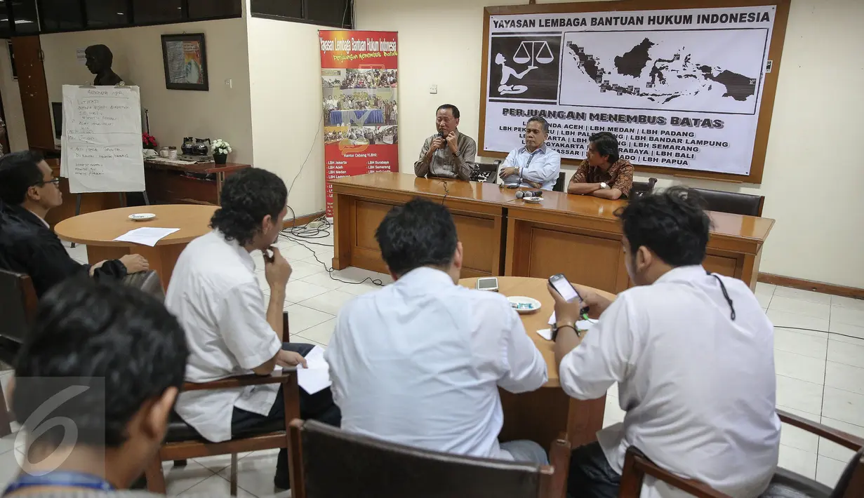 Suasana diskusi tentang ujaran kebencian di media sosial, Jakarta, Rabu (4/11/2015). Surat edaran Kapolri ini dianggap sebagai ancaman bagi masyarakat untuk membatasi kebebasan berekspresi dan berdemokrasi (Liputan6.com/Faizal Fanani)