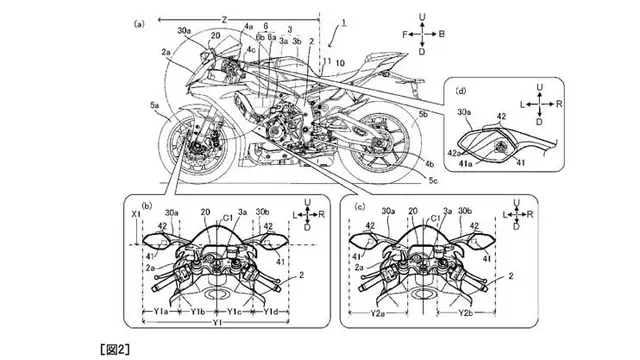 Paten keselamatan yang didaftarkan oleh Yamaha