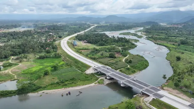 Jalan Tol Pekanbaru-Padang Seksi Padang-Sicincin. (Dok Hutama Karya)