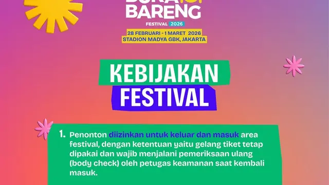 Kebijakan KLBB Festival 2026