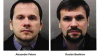 Dua tersangka penyerangan racun syaraf Novichok pada mantan agen mata-mata Rusia Sergei Skripal (AP)
