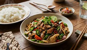 Resep Tongkol Suwir Tumis Jamur dan Cabai Hijau Kaya Protein, Ide Menu Makan Siang Simpel