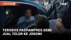Bocah Penjual Telur Terobos Paspampres Demi Tawarkan Jualan ke Jokowi