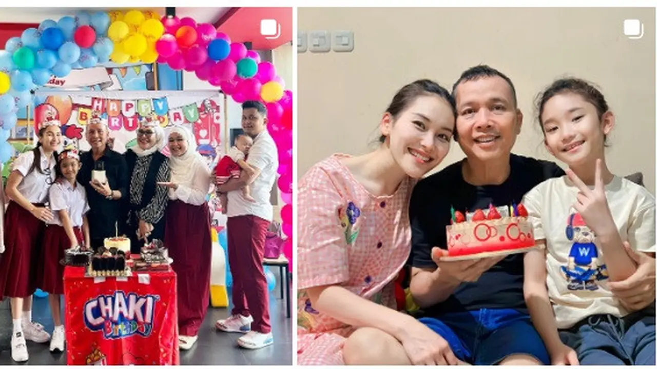 Perayaan ulang tahun Ayah Ojak ke-61 (Foto: instagram ayutingting92)