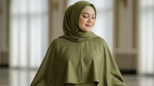 Model Gamis Abaya Syari untuk Tubuh Gemuk