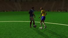 Animasi dari Kantor Berita Prancis AFP mengenai cedera lutut seperti yang dialami Lionel Messi, Barcelona saat melawan Las Palmas pekan lalu.
