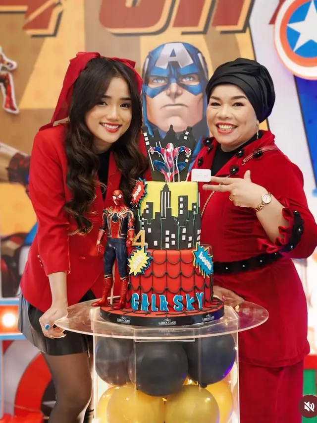 Fuji saat Ulang Tahun Gala ke-4 Bertema Super Hero. [@fuji.an]