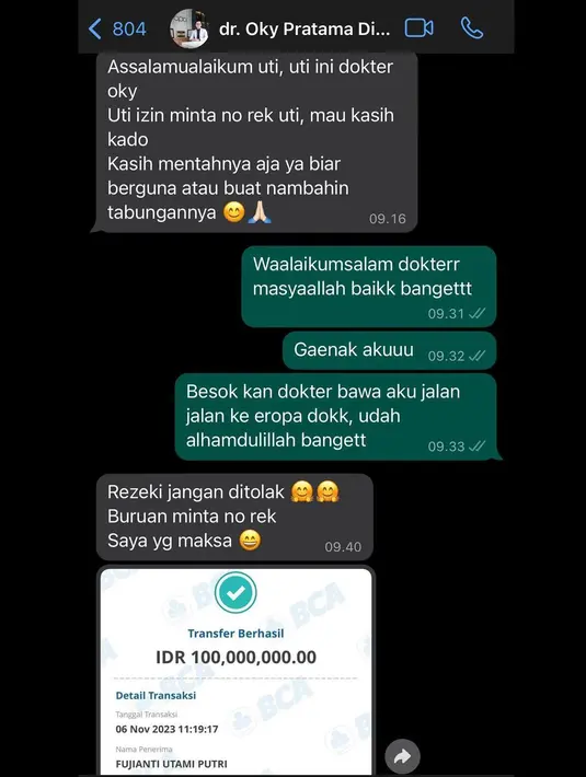 <p>Sebelum berangkat, Fuji sempat mengungkap rencana liburan di Instagram. Diketahui Fuji juga mendapat kado Rp 100 juta dari dokter Oky. [Foto: Instagram/fuji_an]</p>