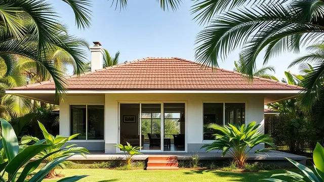 Rumah Tropis Modern Satu Lantai