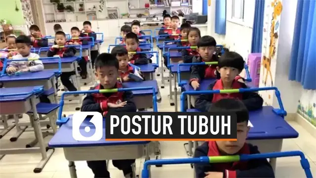 VIDEO: Perbaiki Postur Tubuh Murid, Guru Lakukan Ini di Sekolah