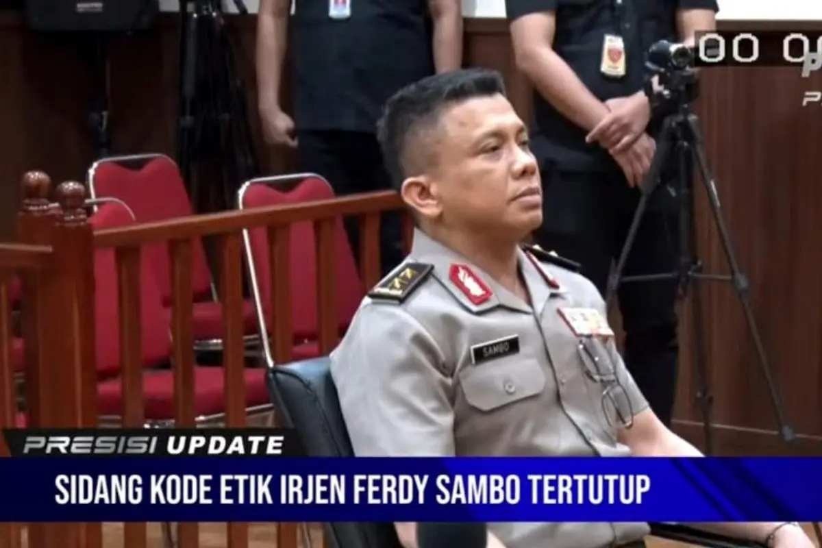 Irjen Ferdy Sambo Jalani sidang kode etik Polri