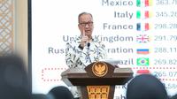 Menteri Perindustrian, Agus Gumiwang Kartasasmita. Kementerian Perindustrian kembali menggelar Ministerial Lecture dengan tema “Strategi Pembangunan Industri Nasional” di Jakarta, Selasa (26/8). Kegiatan ini merupakan rangkaian dari Penguatan Kompetensi Teknis Bidang Tugas (PKTBT) untuk Calon Pegawai Negeri Sipil (CPNS) di lingkungan Kemenperin.