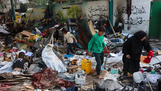 Sekolah Gaza yang Tampung Pengungsi Hancur Diserang Israel, 33 Orang Tewas