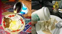 6 Menu Kombinasi Makanan Manis Ini Absurd Banget, Nyeleneh (sumber: Instagram/asupanmemekocak)