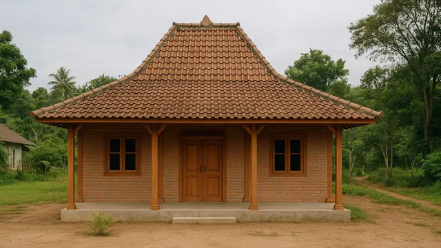 Gambar Rumah Sederhana 6x9 di Desa dengan Halaman Depan