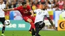 Jerome Boateng melakukan dua kali intersep, empat kali penyelamatan dan 75% tekel bersih saat Jerman bermain imbang 0-0 melawan polandia, (16/6/2016). (AFP/Franck Fife)