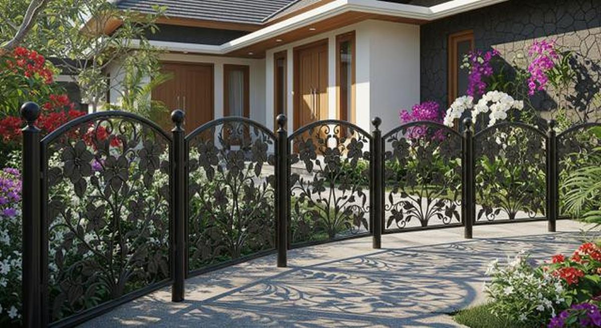 8 Inspirasi Desain Pagar Taman Bunga yang Bikin Halaman Rumah Makin Estetik