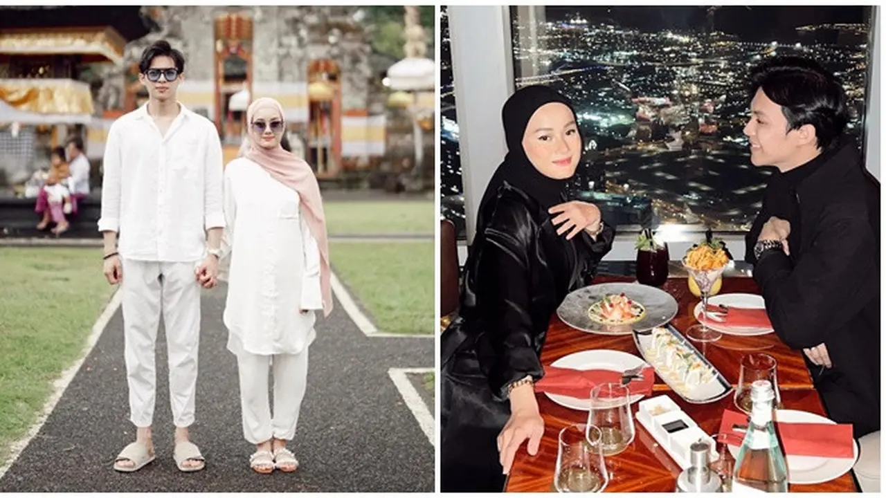 6 Potret Dinda Hauw dan Rey Mbayang Pakai Baju Senada saat Liburan, Makin Romantis