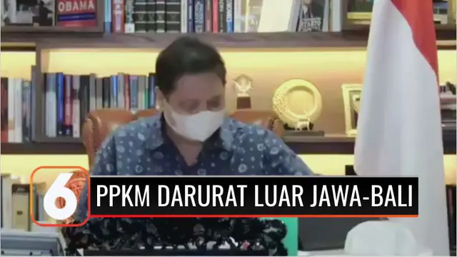 Ketua Komite Penanganan Covid-19 dan Pemulihan Ekonomi Nasional Airlangga Hartarto menyatakan PPKM Darurat akan berlaku di 15 daerah luar Jawa dan Bali.