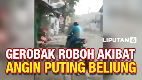 VIDEO: Angin Puting Beliung Hantam Alun-Alun Lembang