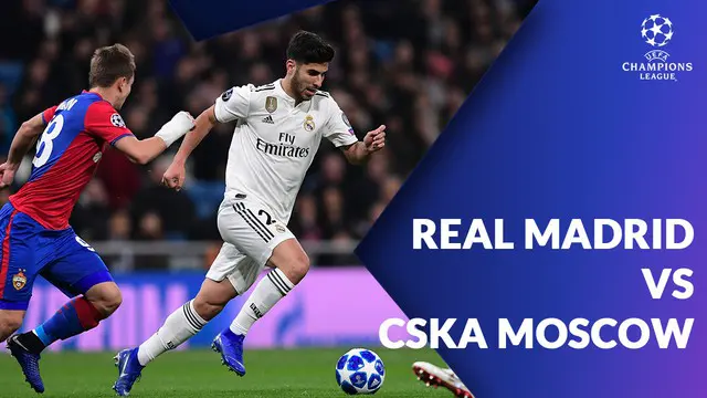 Berita video statistik Real Madrid vs CSKA Moscow, Kamis (13/12/2018) di Santiago Bernabeu, Madrid.