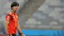 Pelatih Timnas Jerman Joachim Low saat melatih di Estadio Mineirao, Brazil (07/07/2014).  (EPA/Peter Powell) 