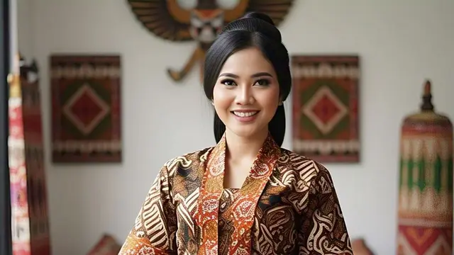 Kombinasi Batik dengan Kain Satin untuk Tampilan Mewah/Meta AI