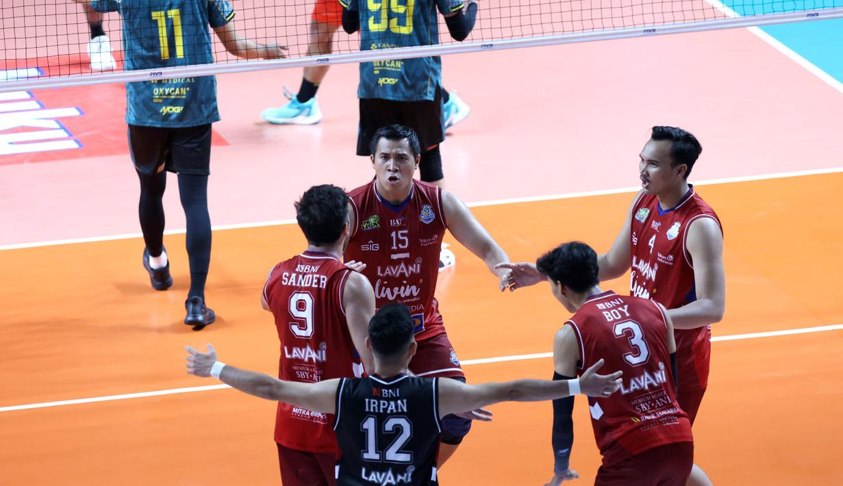 Nantinya, LavAni akan berhadapan dengan Bhayangkara untuk menentukan juara putaran pertama final four Proliga 2026 di Sritex Arena Solo, pekan depan. (Dok. PBVSI)