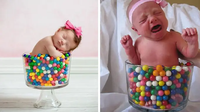 [Bintang] 10 Foto Super Lucu Pemotretan Bayi yang Gagal, Wajib Lihat!
