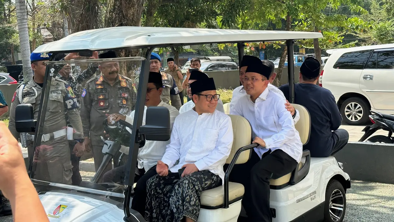 Ketua Umum Partai Kebangkitan Bangsa (PKB) yang juga merupakan bakal calon wakil presiden (cawapres) Muhaimin Iskandar alias Cak Imin
