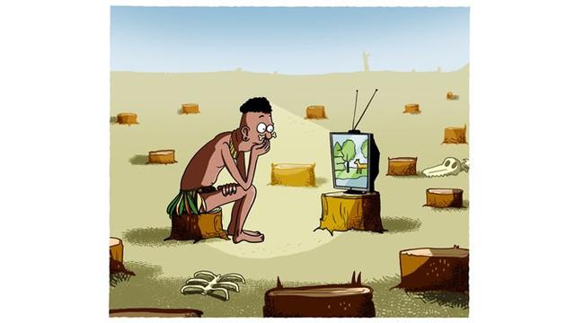 Kerusakan lingkungan yang semakin parah membuat alam yang asri hanya dapat dilihat di televisi