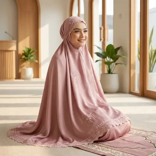 Mukena Warna Dusty Pink