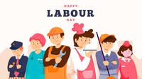 Ilustrasi hari buruh. (Image by Freepik)