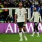 Para pemain Manchester United bereaksi setelah kebobolan gol keempat dalam pertandingan League Phase UEFA Champions League antara Como 1907 dan Manchester United di Stadio Giuseppe Sinigaglia, Como, Italia bagian utara, pada 21 Oktober 2026. (PIERO CRUCIATTI/AFP)