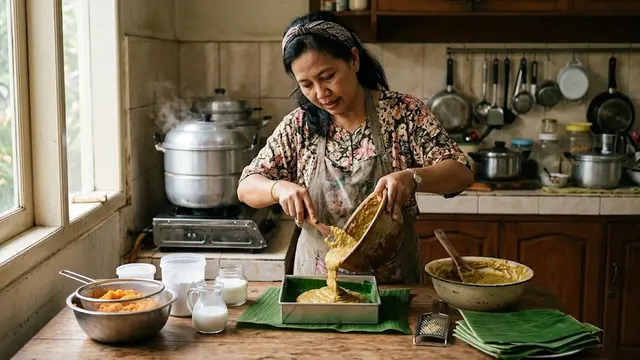 Membuat Ongol-Ongol Ubi Jalar Kenyal