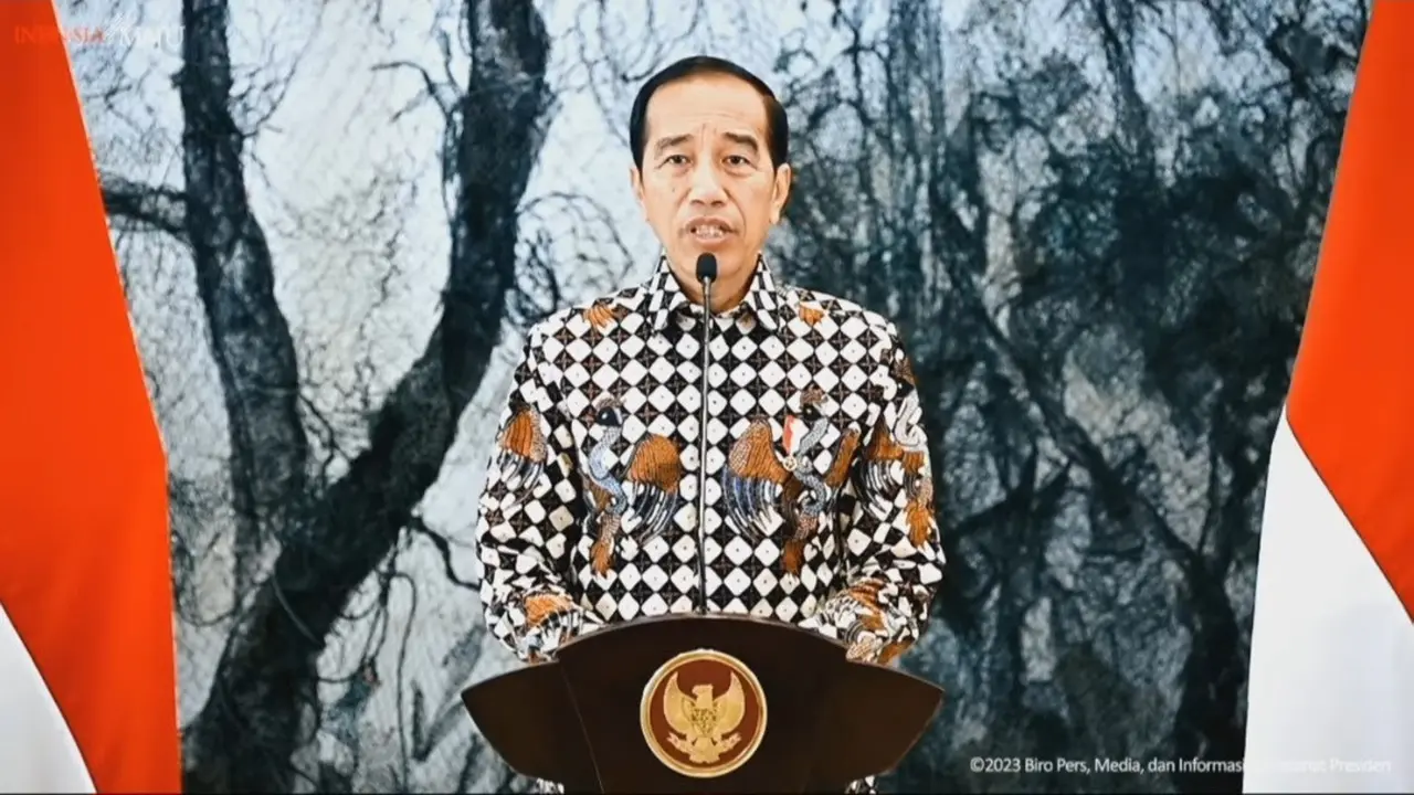 Presiden Joko Widodo atau Jokowi dalam Festival Ekonomi Keuangan Digital Indonesia (FEKDI) di JCC Senayan