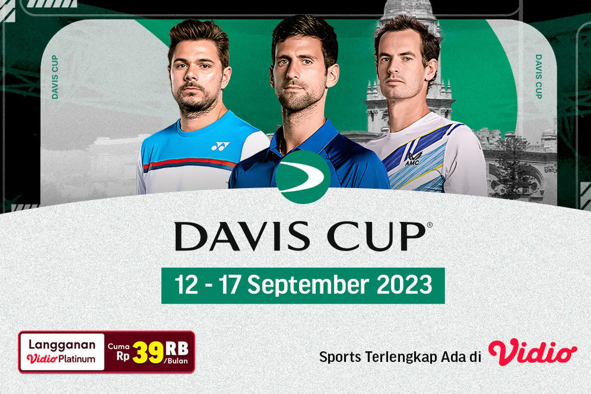 Jadwal Live Streaming Davis Cup 2023 di Vidio Pekan Ini, 12 - 17 September 2023
