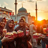 caption berbagi takjil ©Ilustrasi dibuat AI