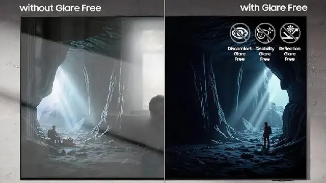 Teknologi Glare Free di TV Samsung. Credit: Samsung Electronics Indonesia