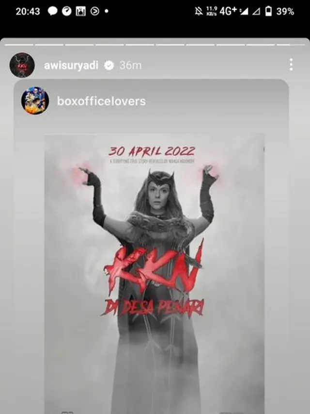 6 Editan Poster KKN di Desa Penari Kolaborasi Dr. Strange 2 ala Netizen, Kocak