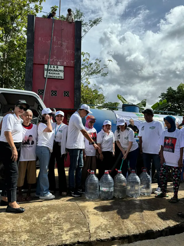 Bakti Sosial (Baksos) air bersih di Kabupaten Wonogiri, Jawa Tengah pada Minggu, 21 Januari 2024.
